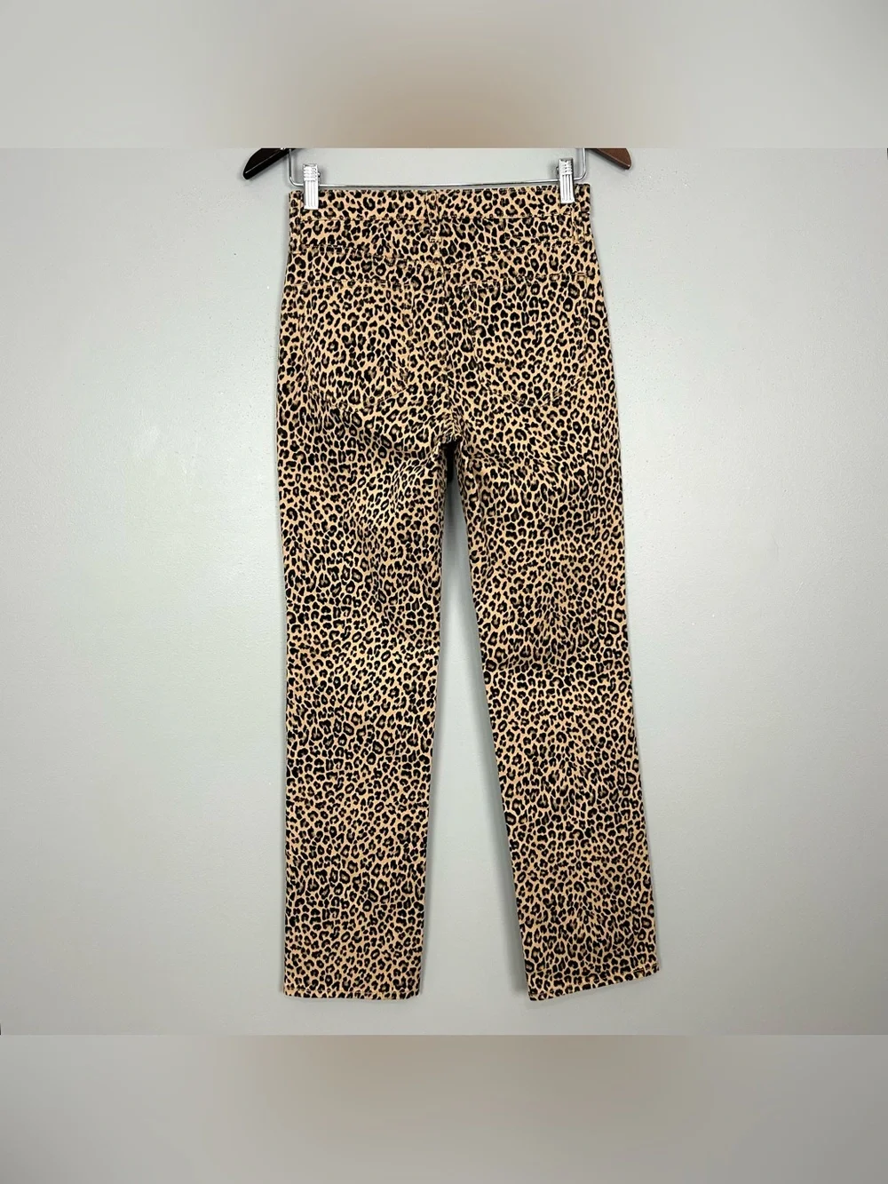 J. Crew Leopard Straight Leg Chino Pants Women’s Size 24 Stretch Twill Classic